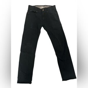 Black Lee stretch waist straight work  jeans size 30